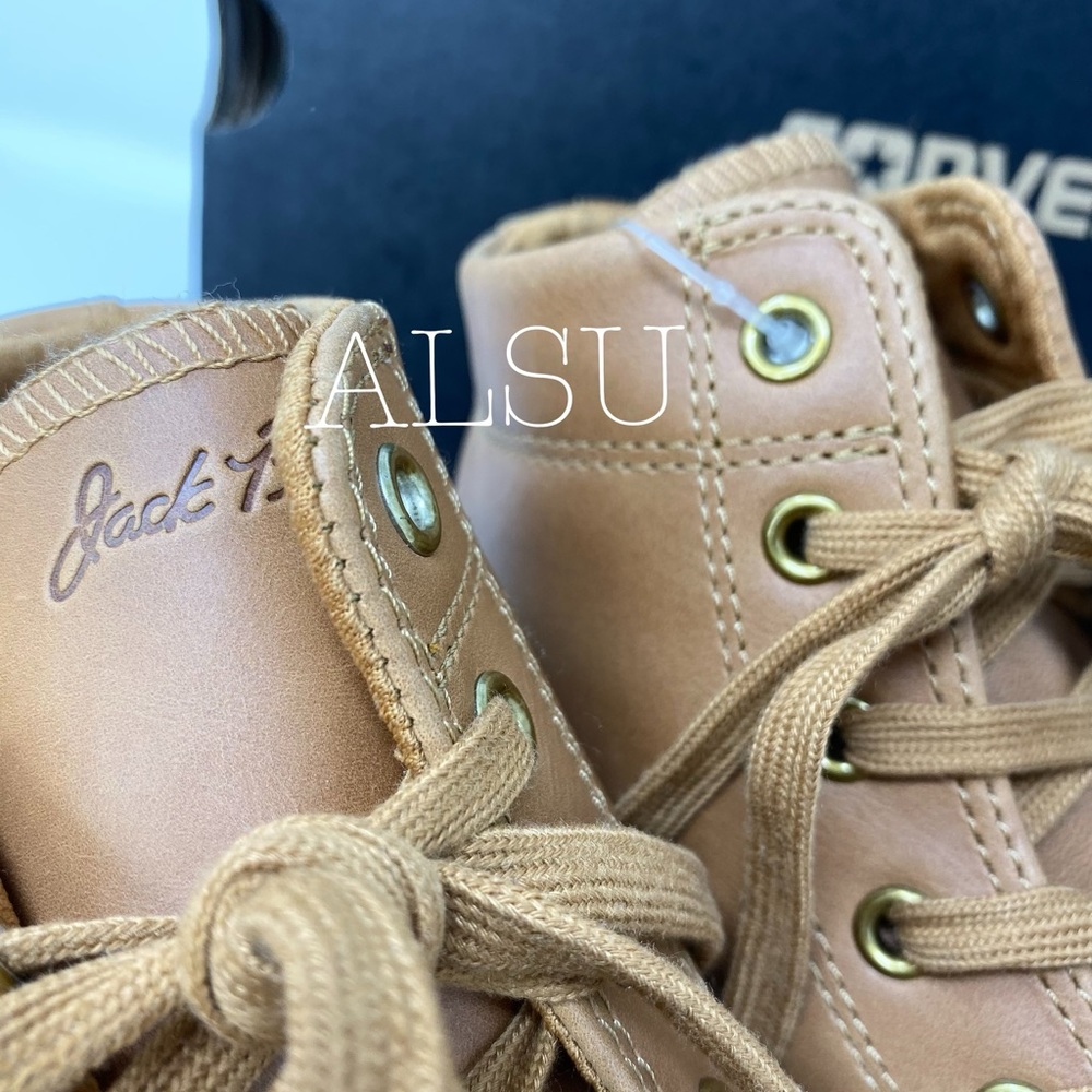 Converse Jack Purcell Jack Leather Mid Raw Sugar W - Picture 6 of 8